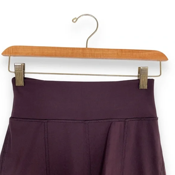 Lululemon Tied To It Biker Shorts 3.5 inch Black Cherry Plum Purple 6 Mesh - Picture 11 of 14